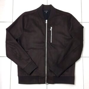 NWOT Banana Republic Faux Vegan Suede Bomber Jacket